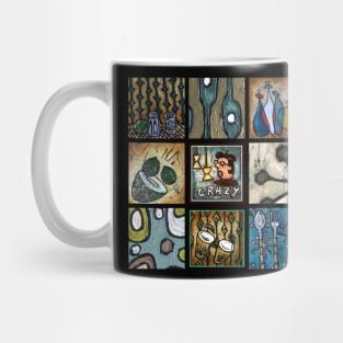 Hipster Beatnik Patchwork Mug